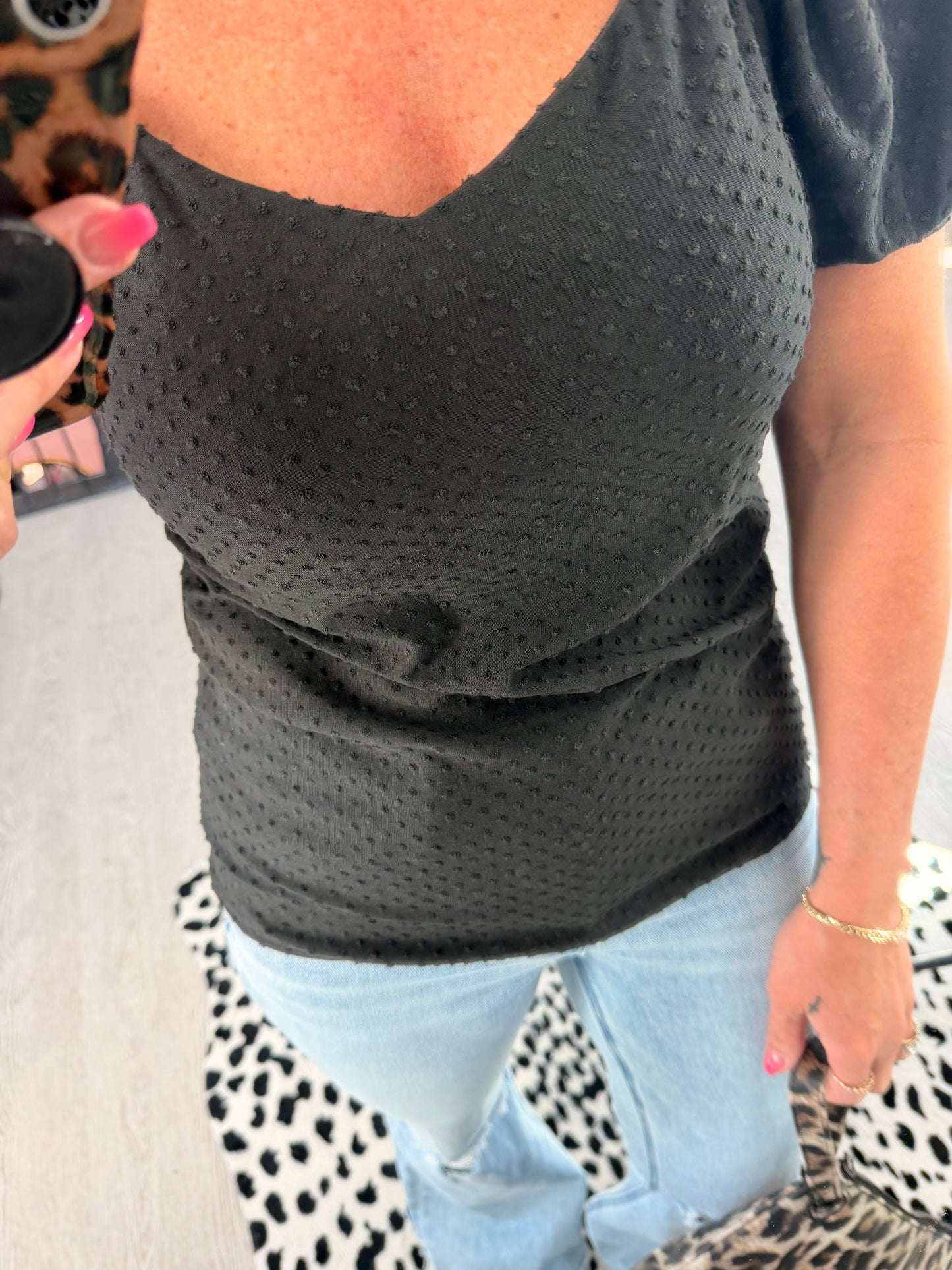 Classy Swiss Dot Top