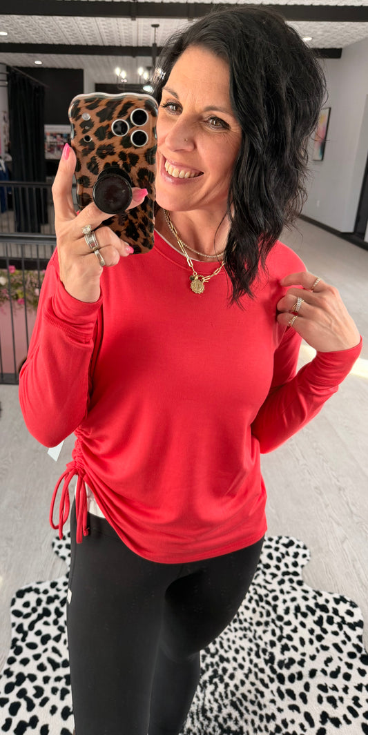 TRIBAL Adjustable Side Tie Top