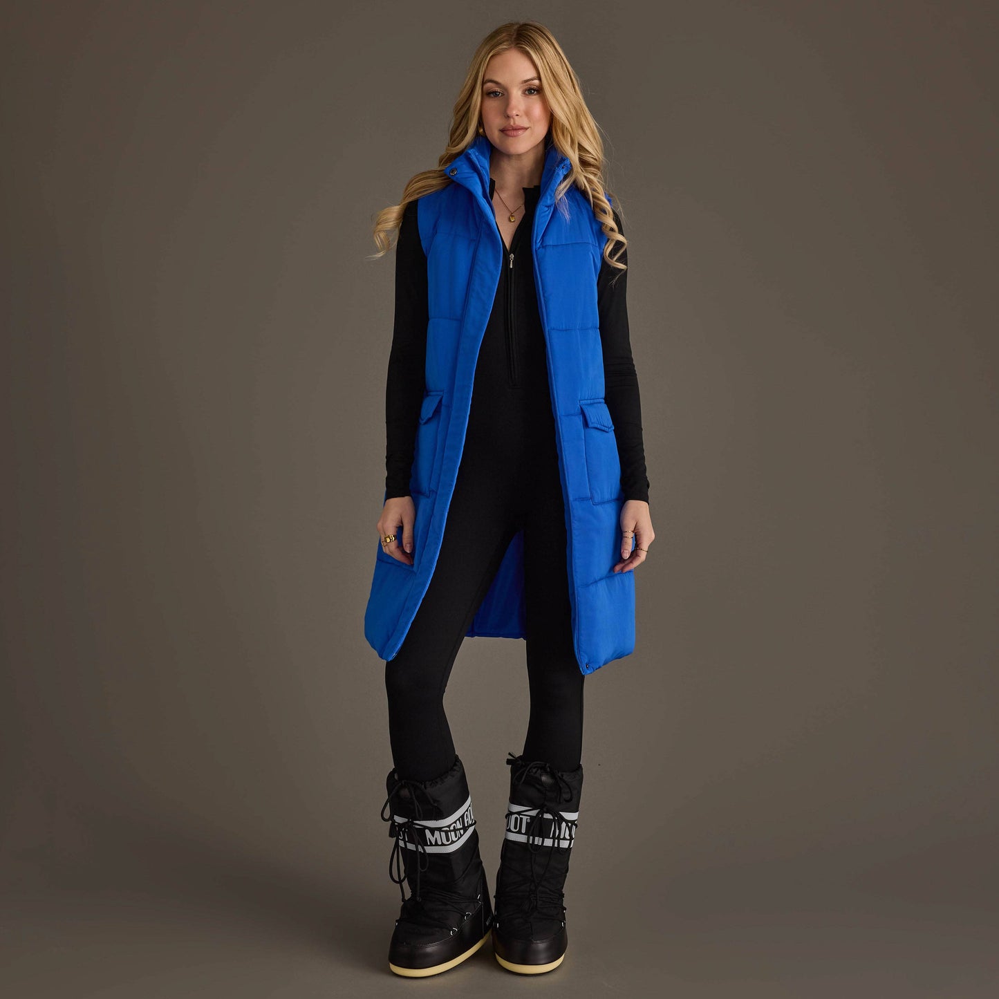 Royal Blue Long Vest
