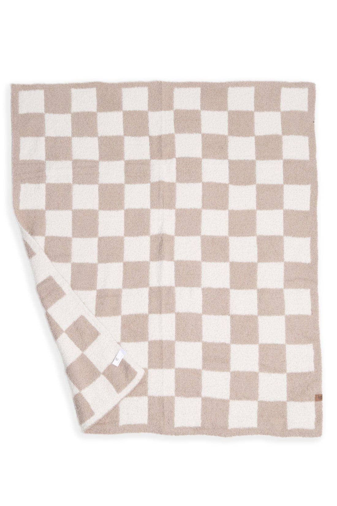 Luxe Childrens Checkered Blanket