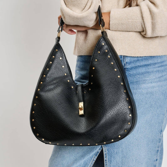 Olivia Studded Hobo Bag