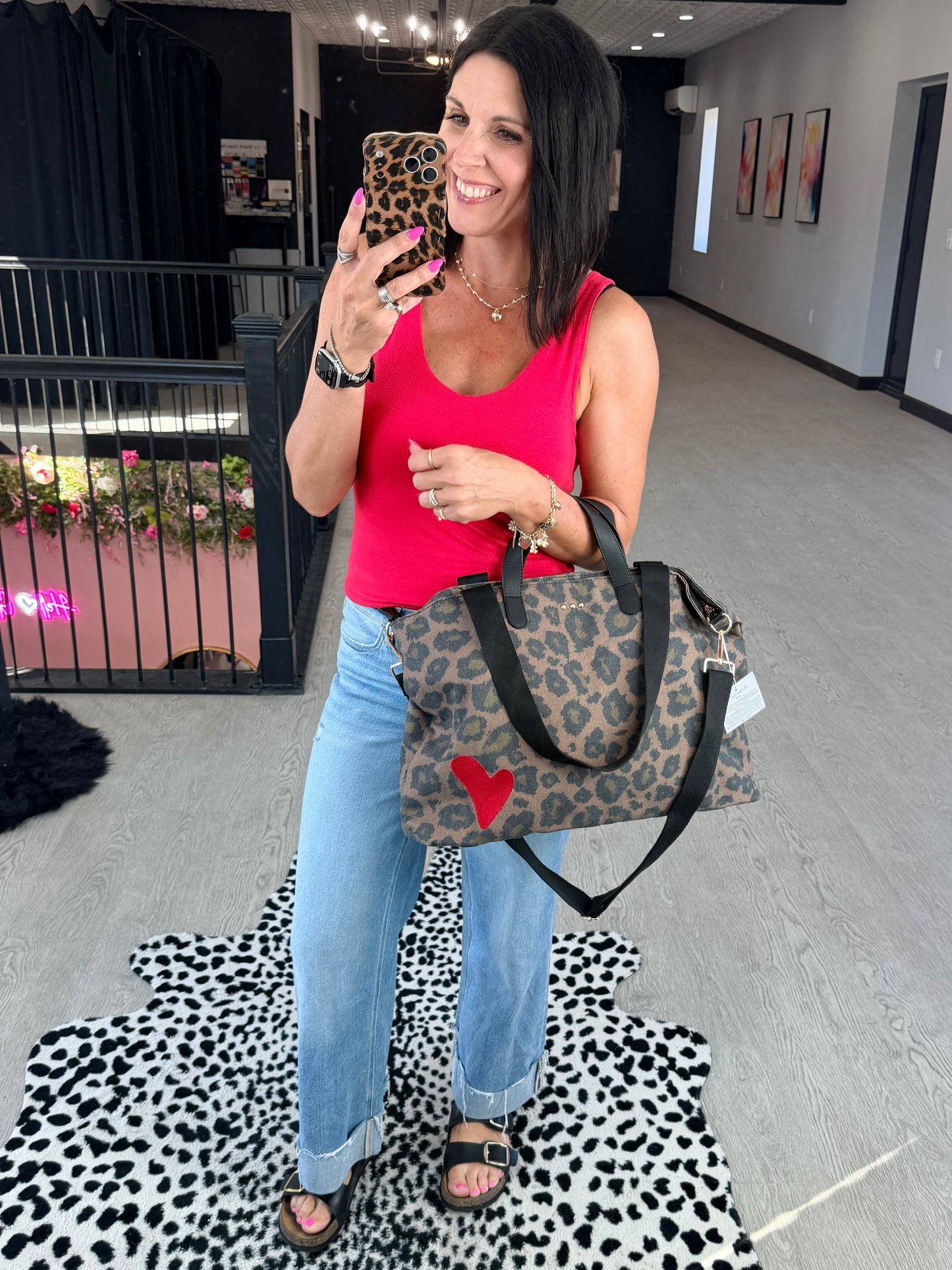 Chelsie Canvas Printed Tote