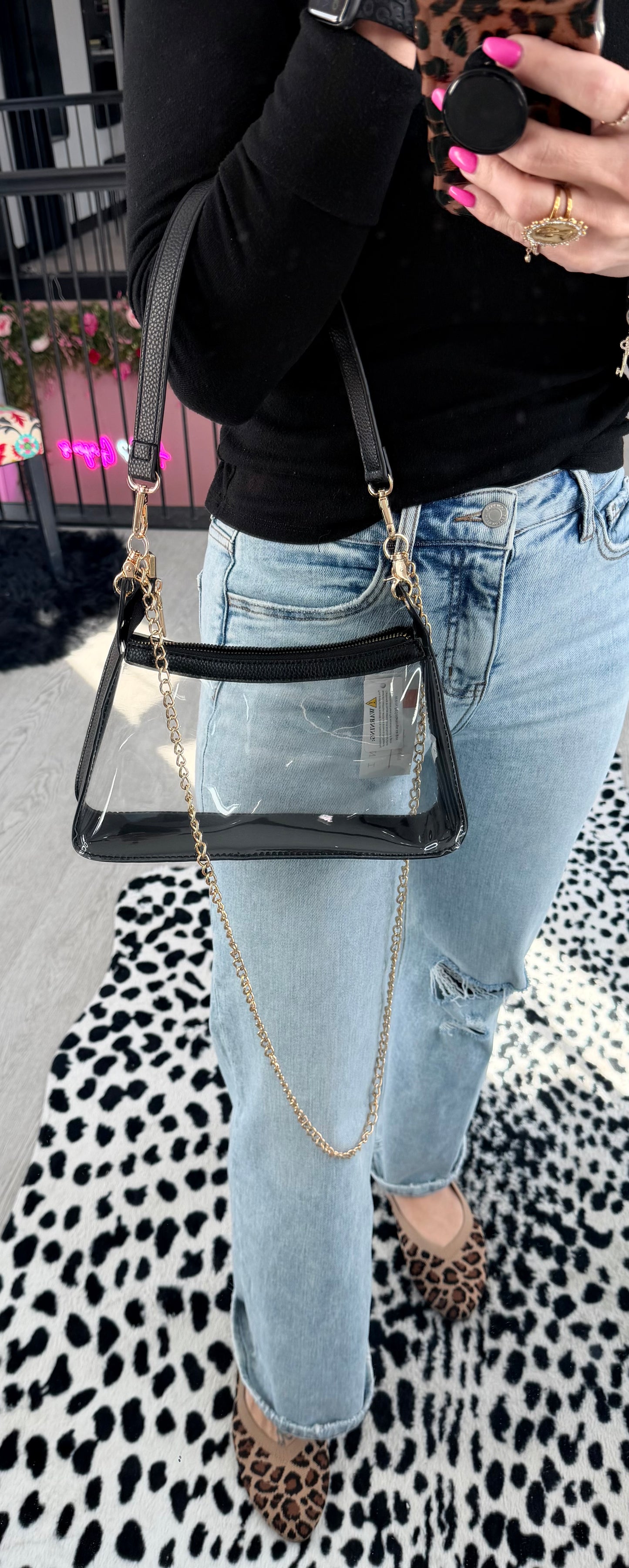 Marilyn Clear Satchel Bag