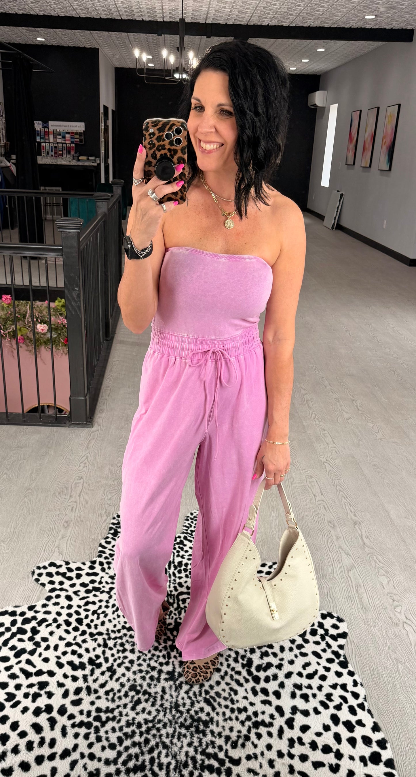 Acid Wash Jumpsuit