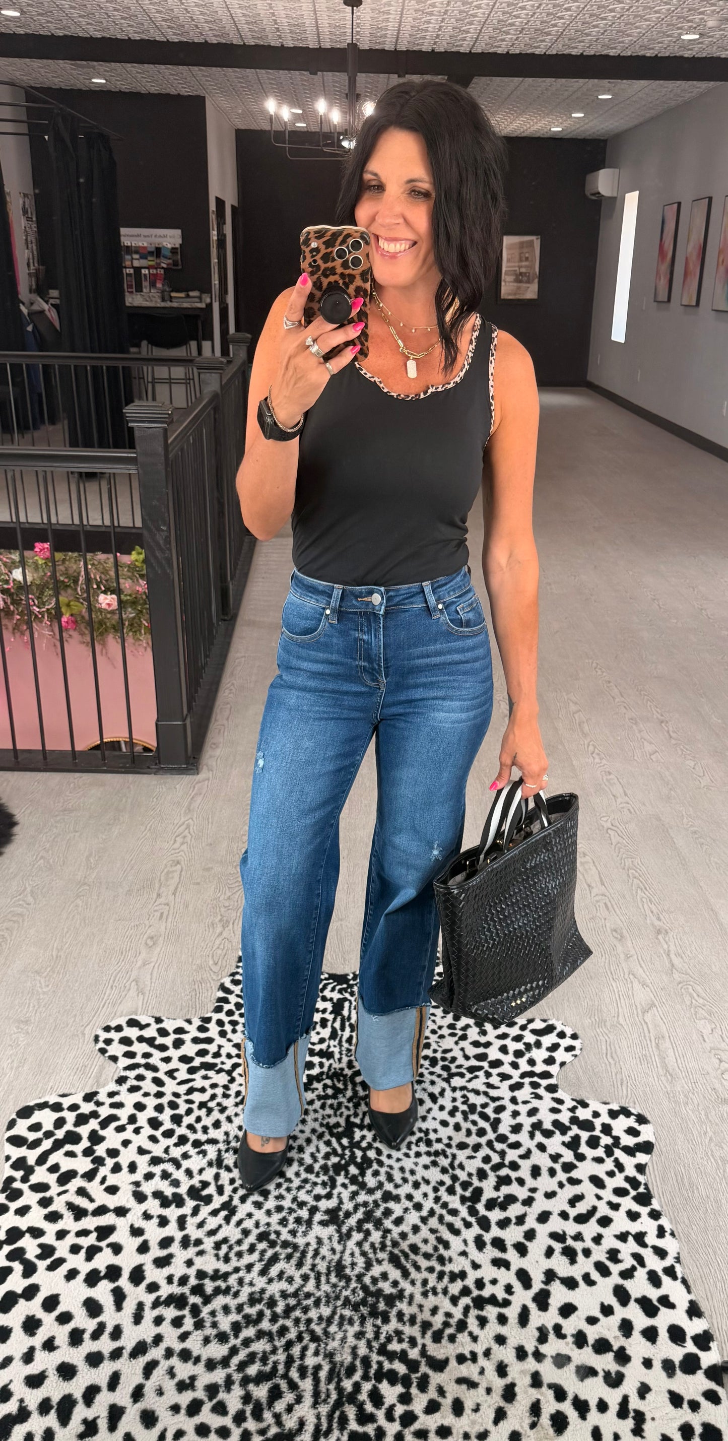 RISEN Wide Cuff Jeans