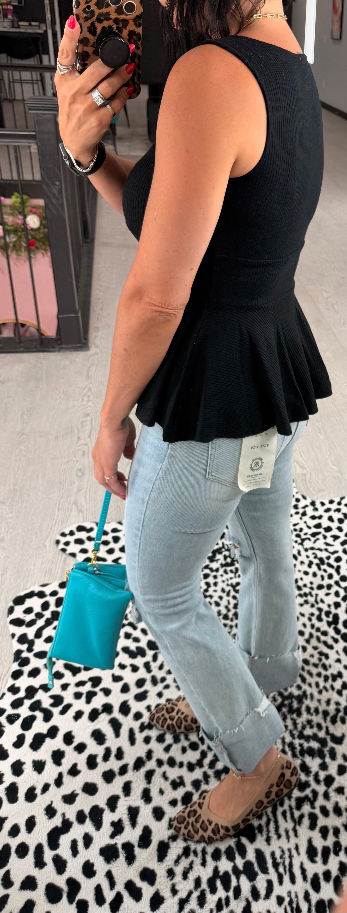 Flirty Peplum Corset Tank