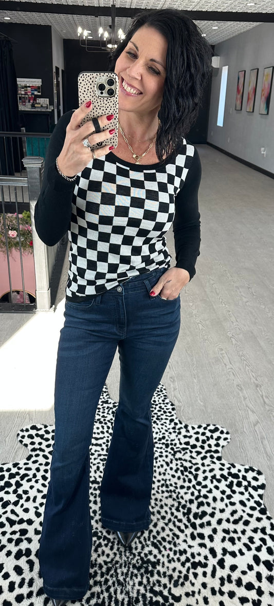 Checkered Light Weight Sweater