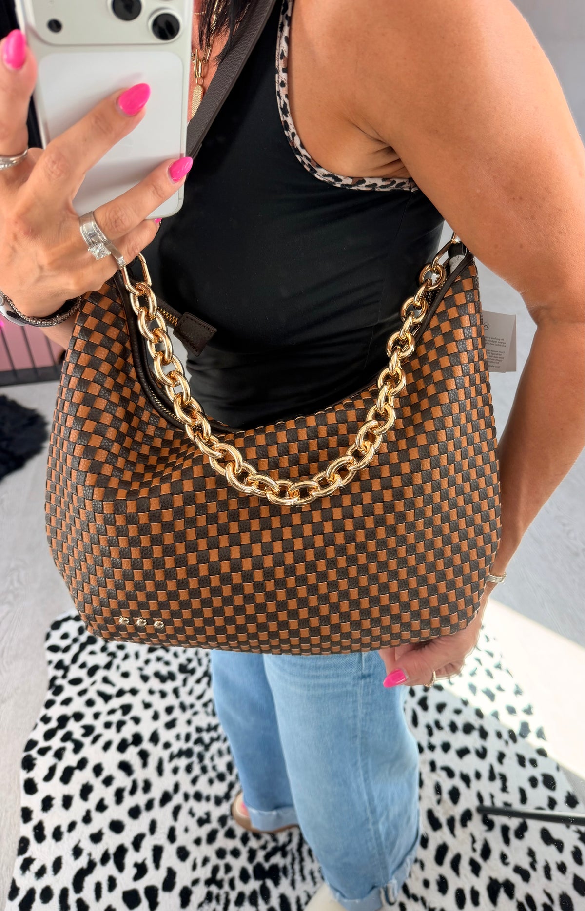 Sienna Slouchy Woven Shoulder Bag