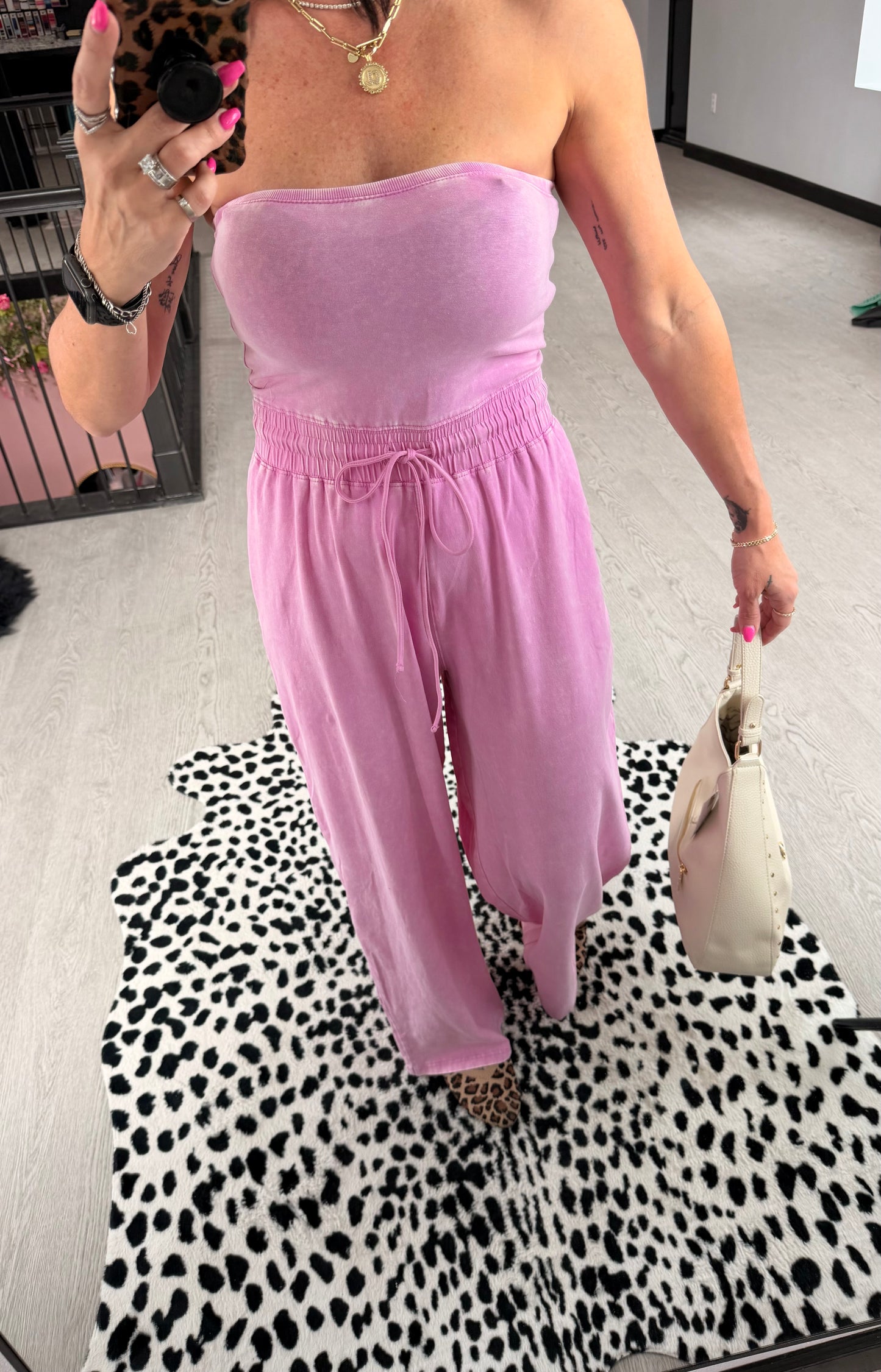 Acid Wash Jumpsuit