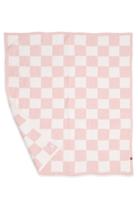 Luxe Childrens Checkered Blanket