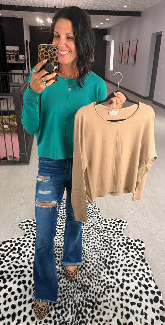 Front Seam Dreamer Sweater