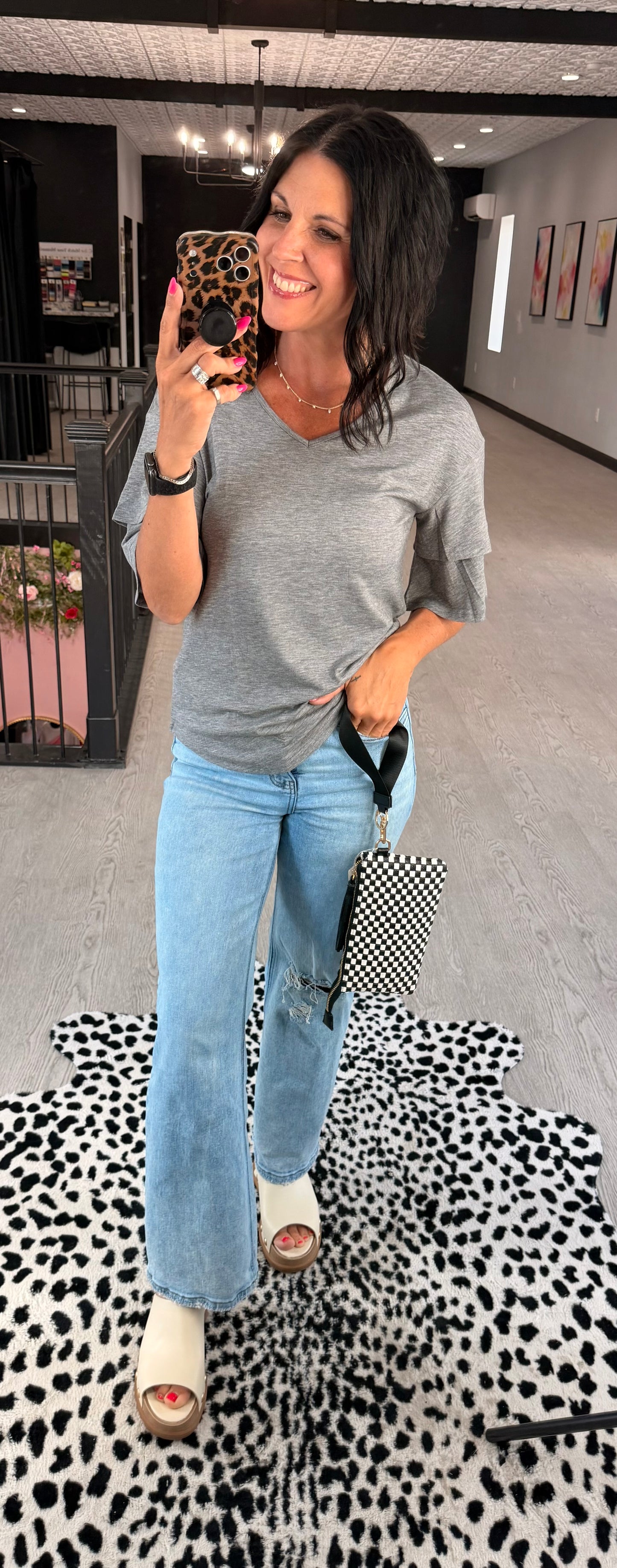 Ruffle Sleeve Top