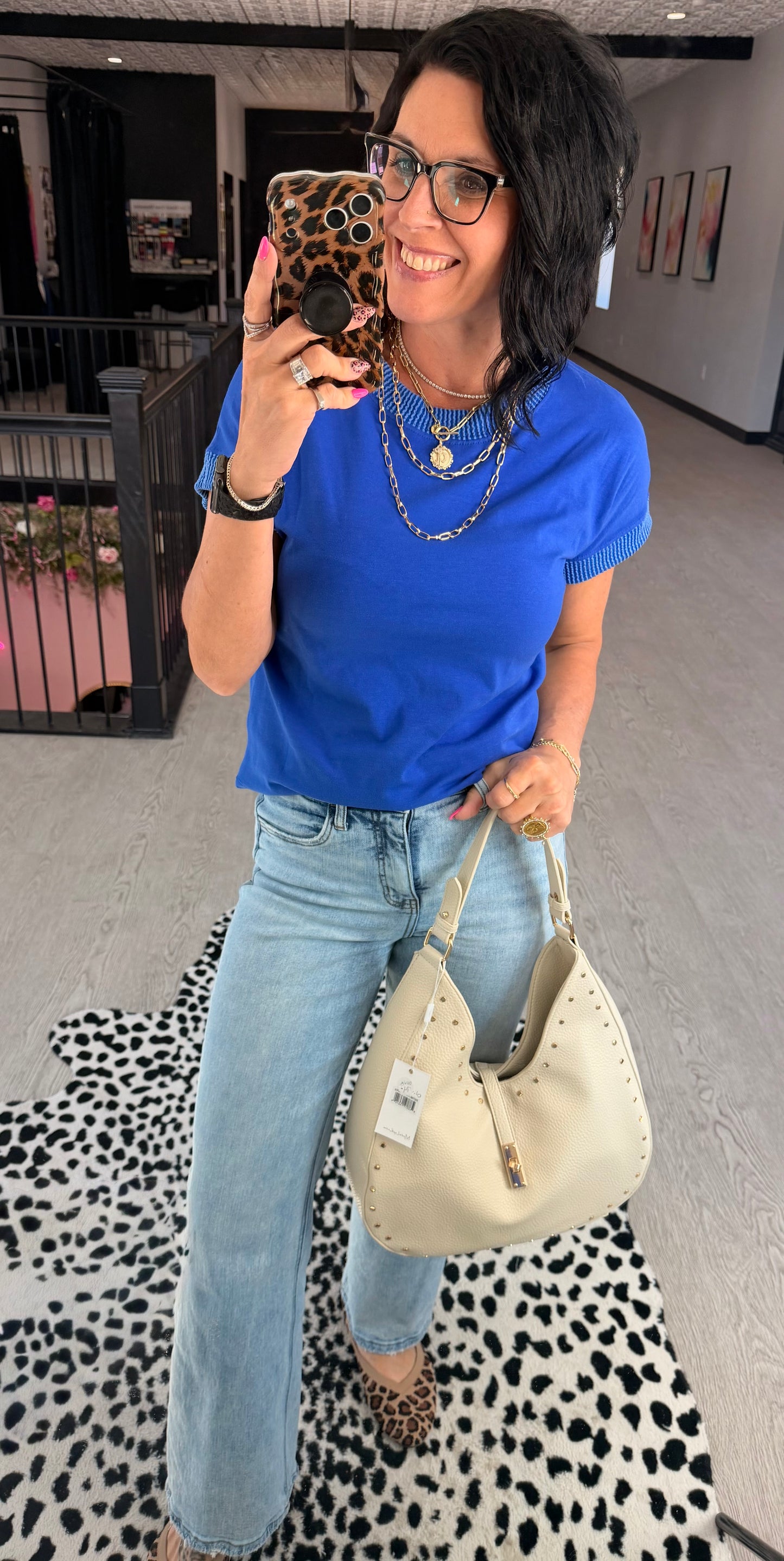 Casual Rib Trim Top