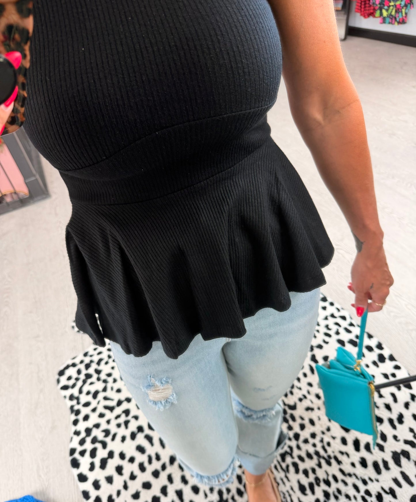 Flirty Peplum Corset Tank