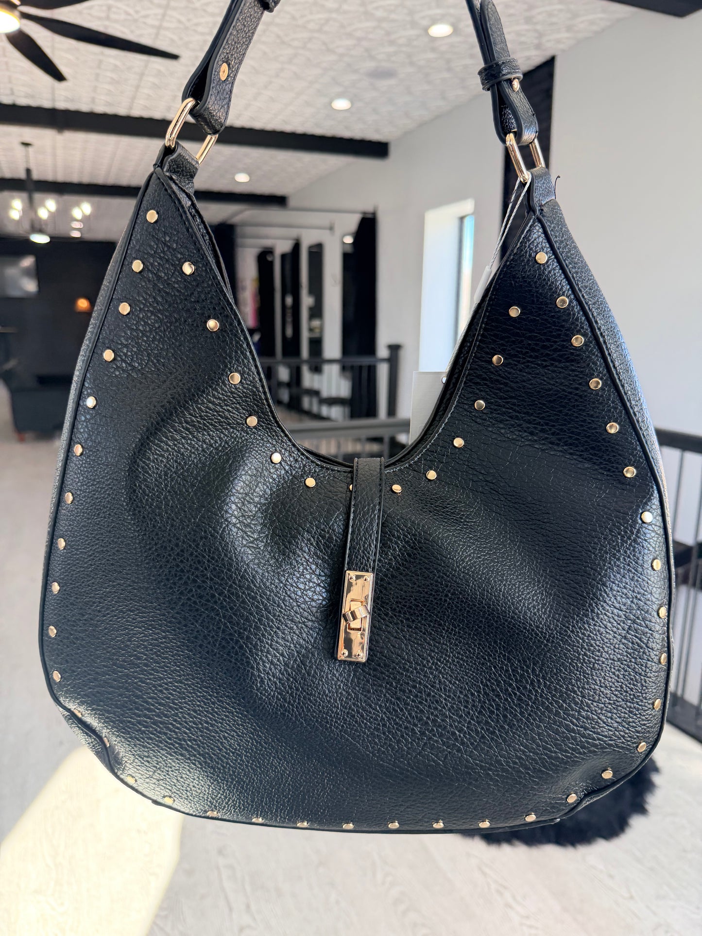 Olivia Studded Hobo Bag