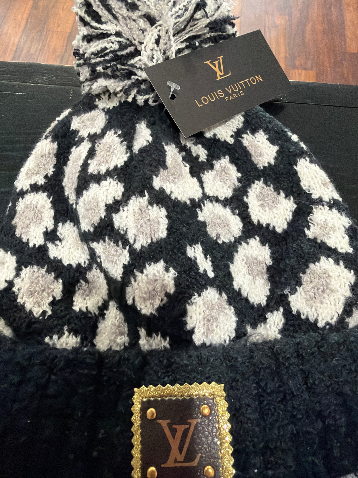 ✨ Upcycled Luxe Pom Beanie
