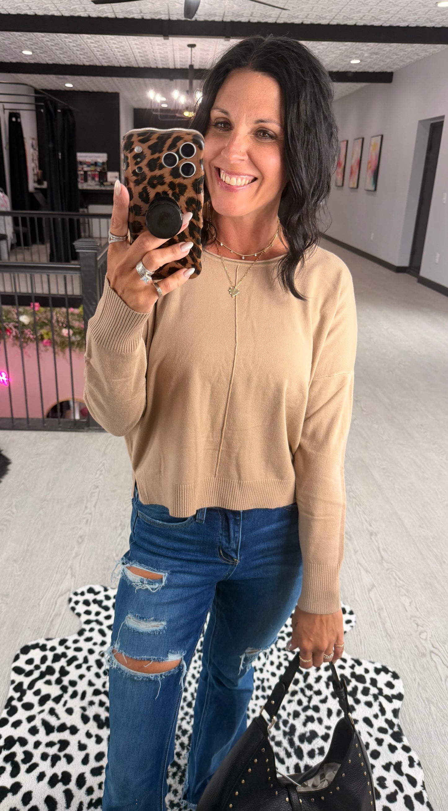 Front Seam Dreamer Sweater