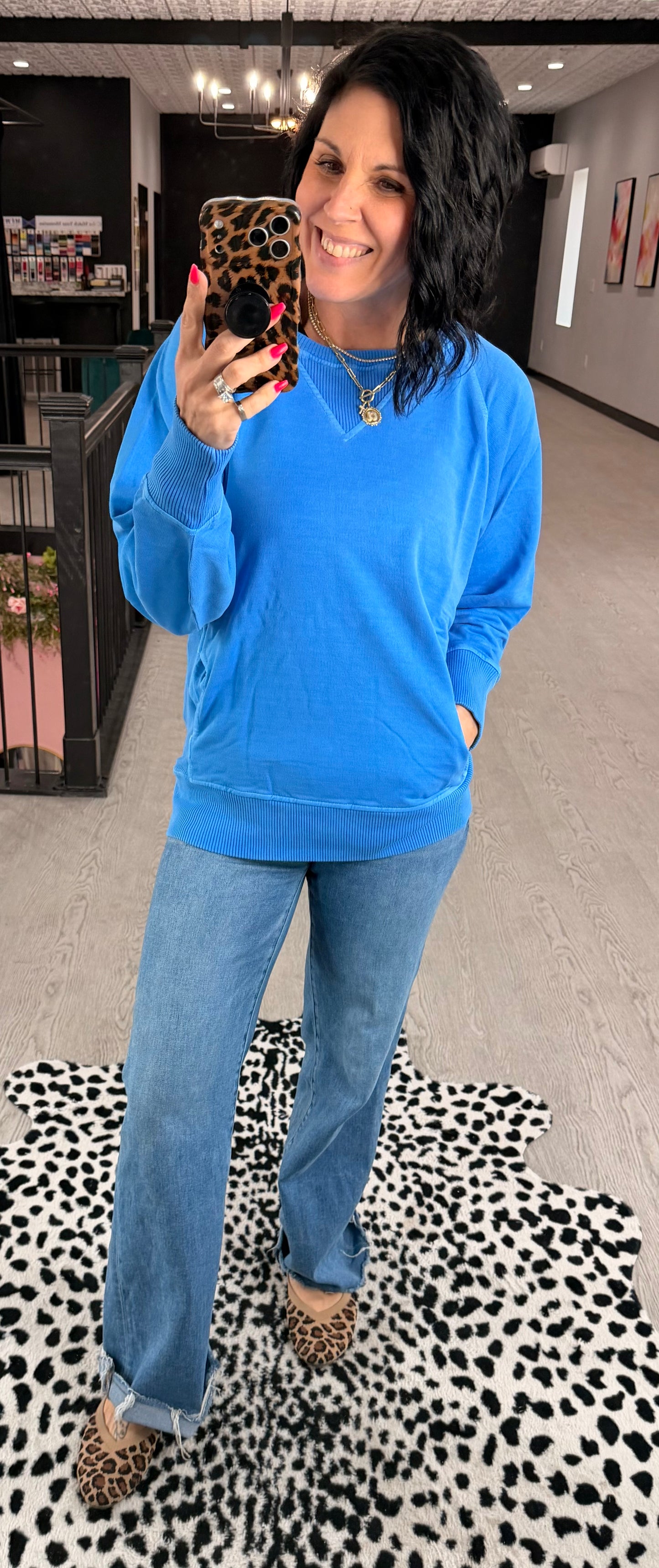 Everyday French Terry Pullover with pockets