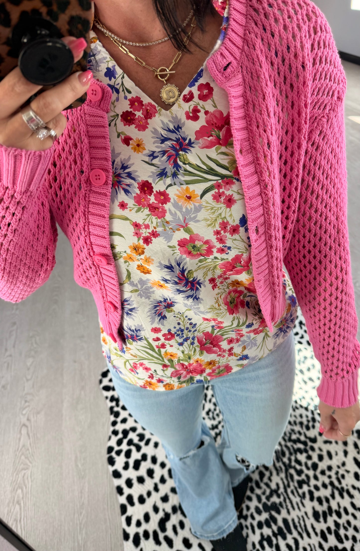 Vibrant Floral Dressy Top