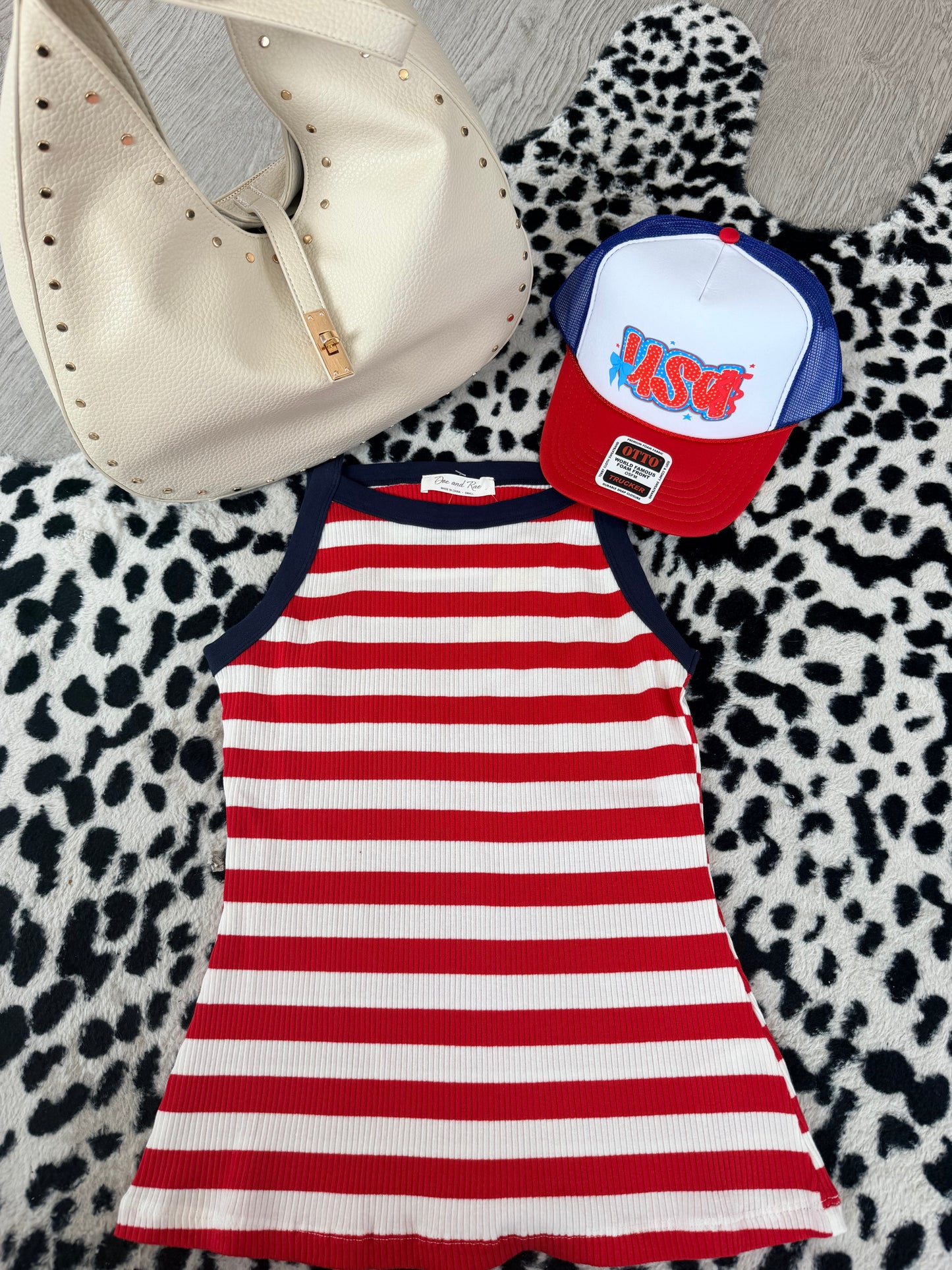 4th Of July Striped Tank