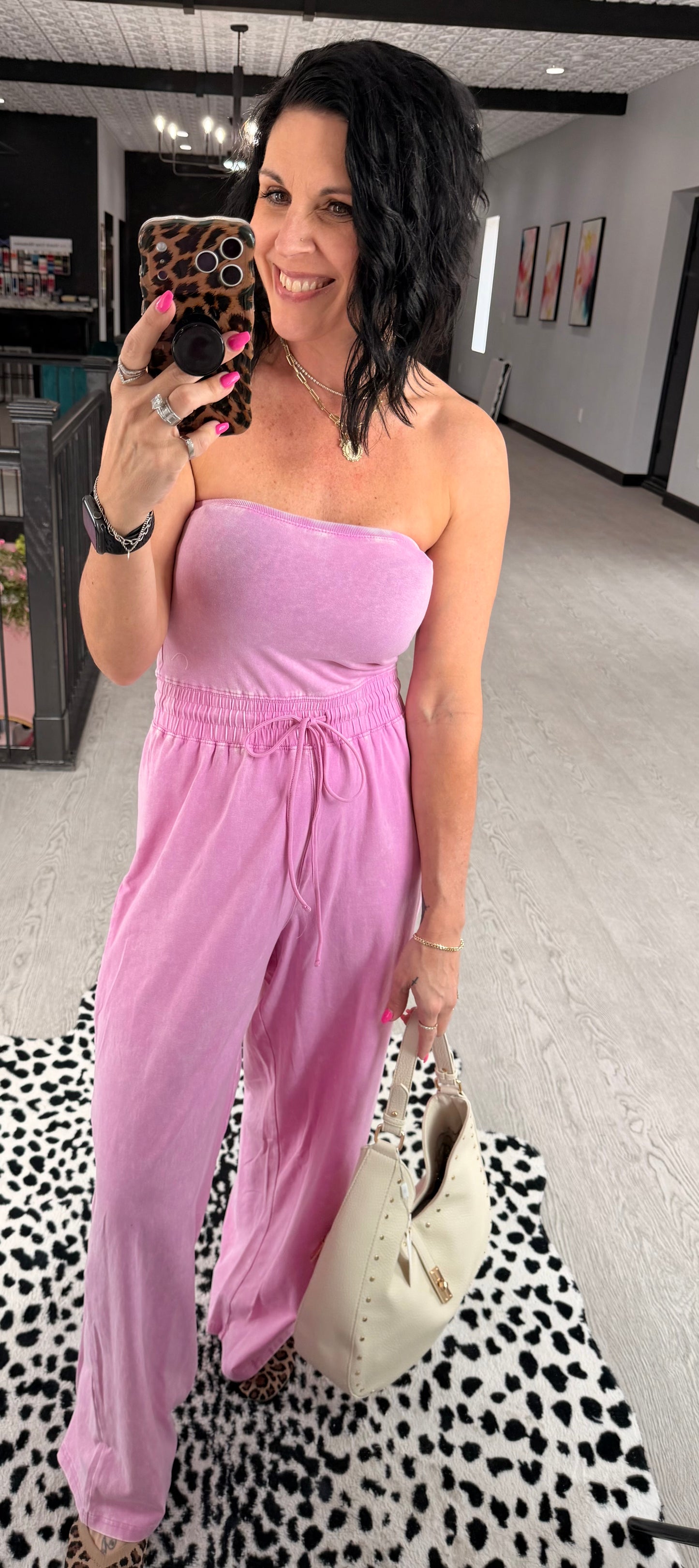Acid Wash Jumpsuit