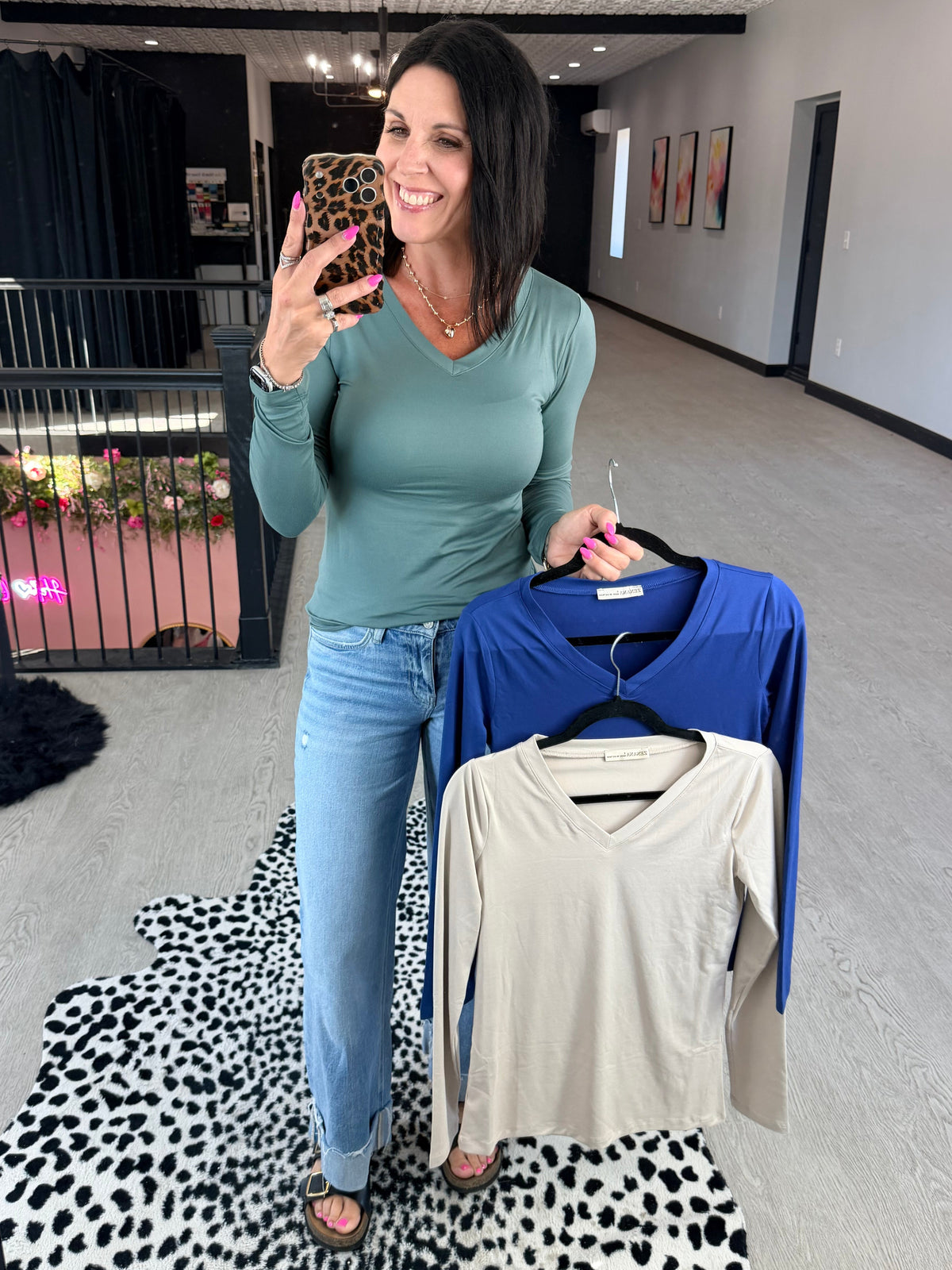 V Neck Layering Top
