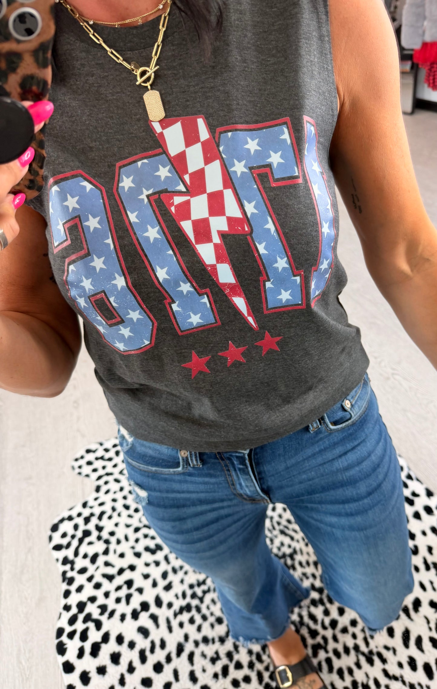 4th of July Muscle Tank