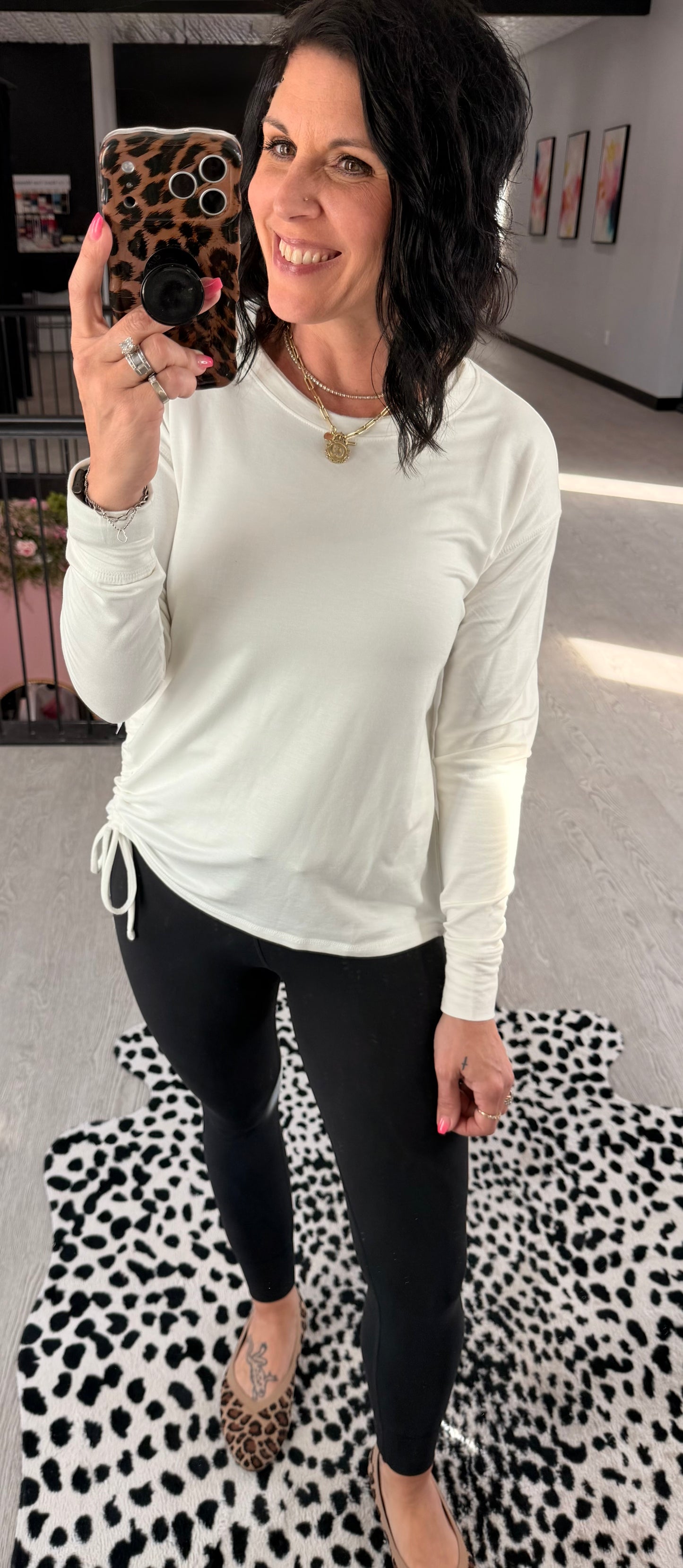 TRIBAL Adjustable Side Tie Top