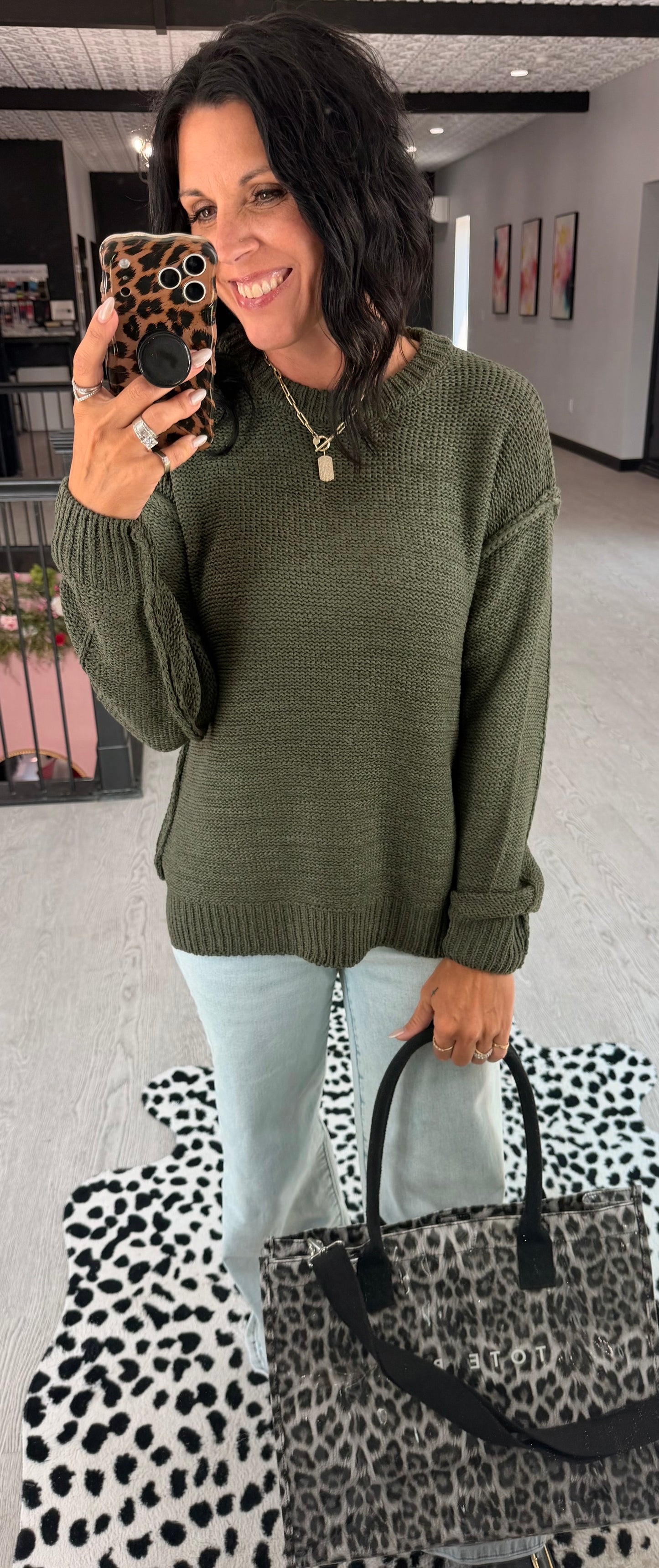 Simply Olive Sweater