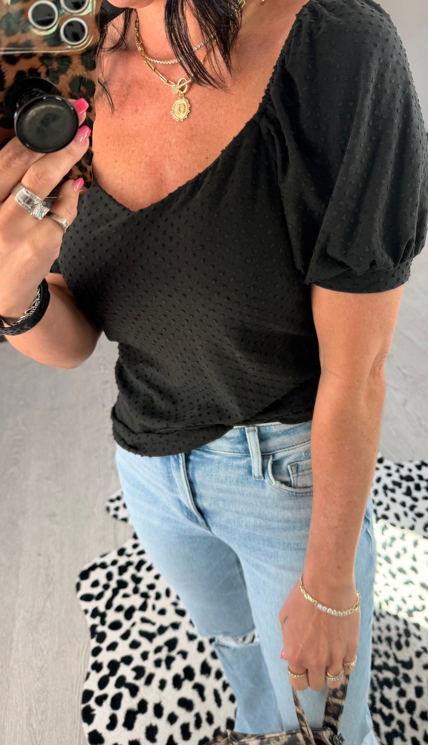 Classy Swiss Dot Top