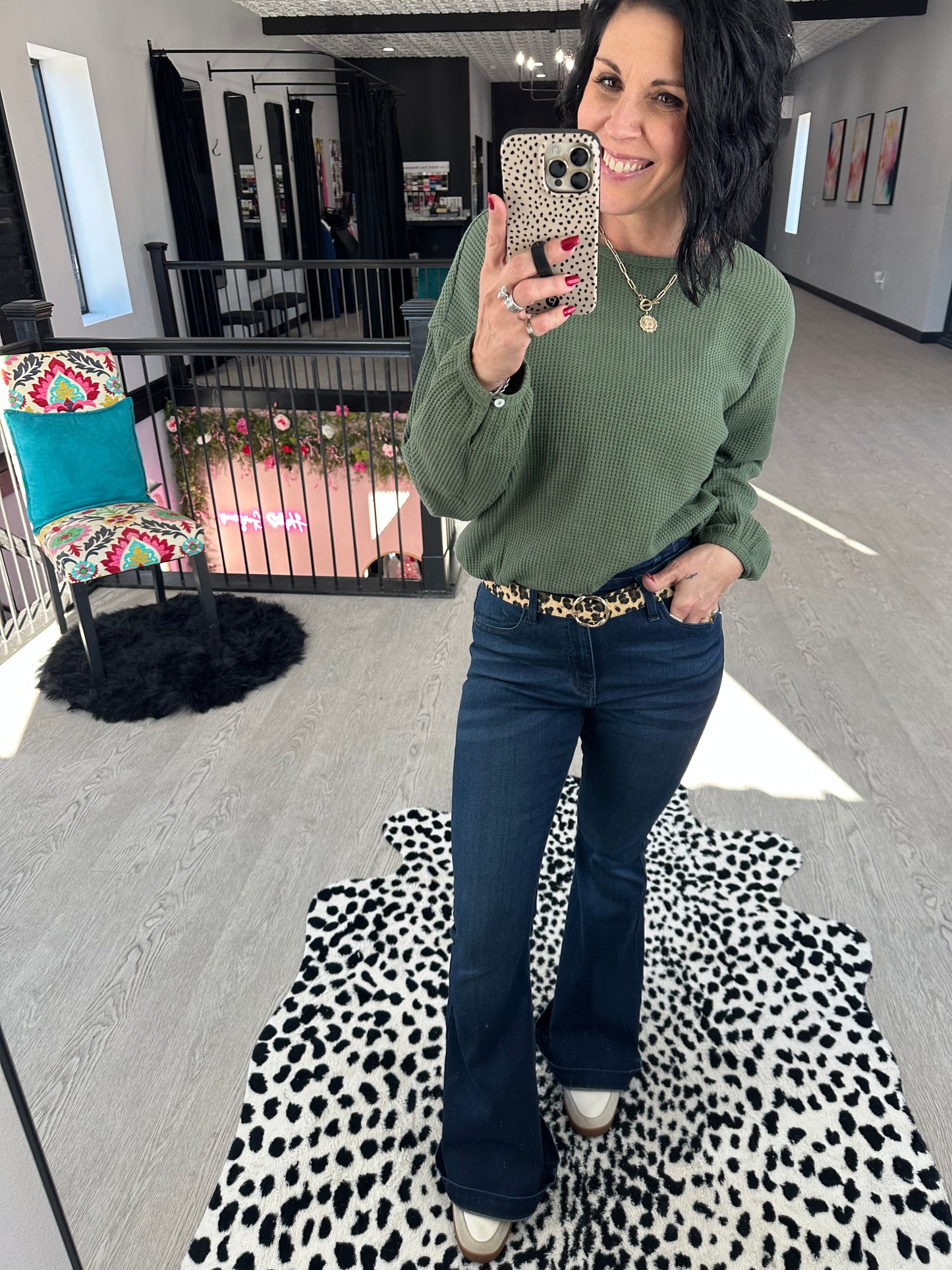 Puff Long Sleeve Bottom Elastic Oversized Top