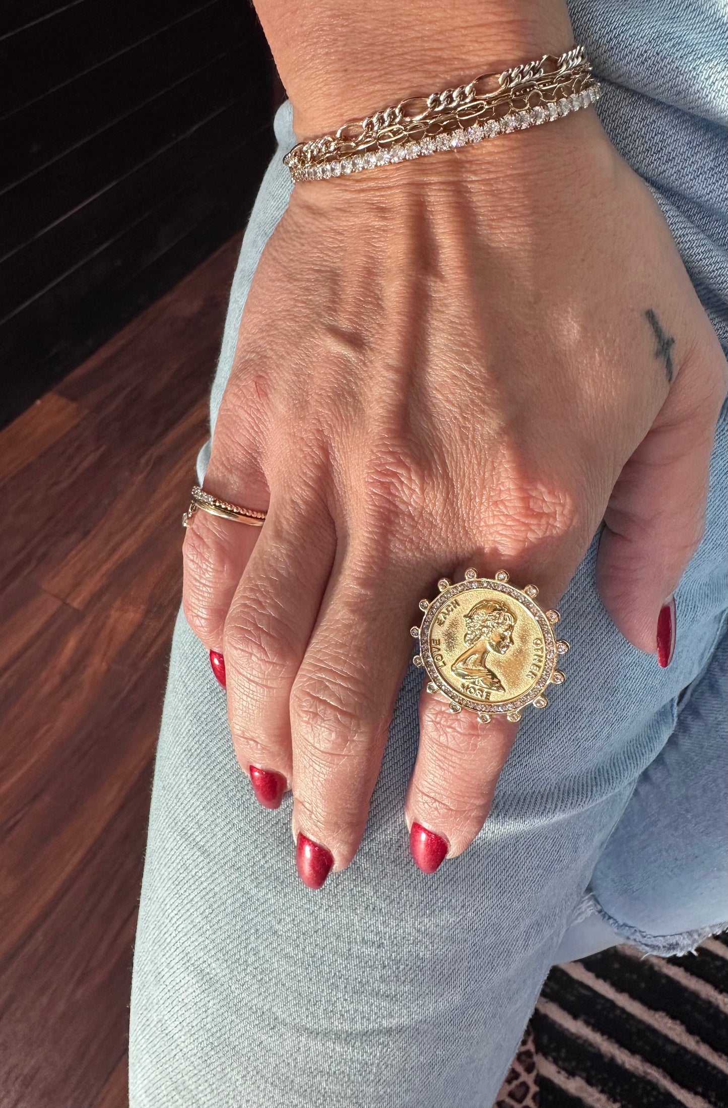 Bling Coin Ring