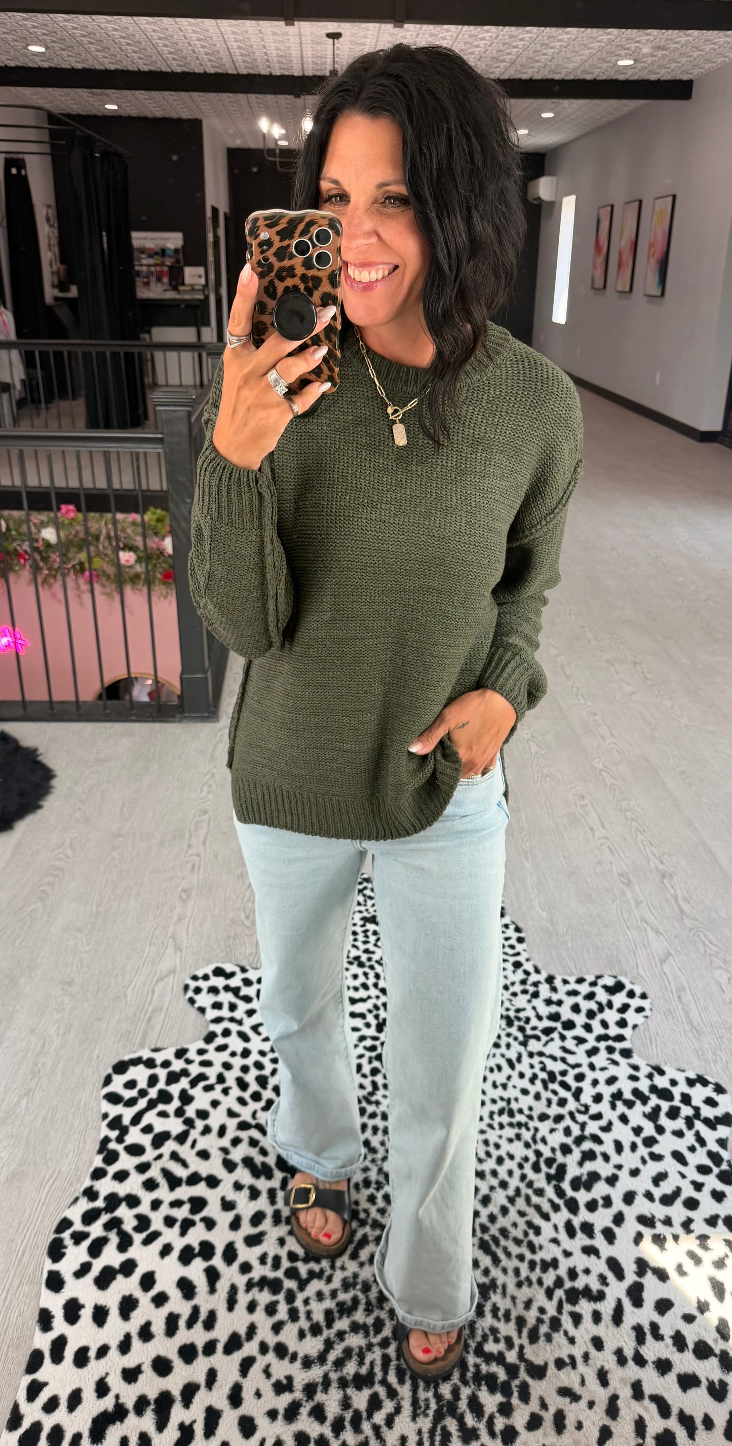Simply Olive Sweater