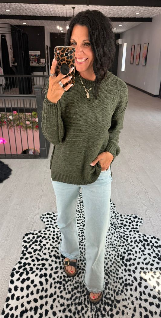 Simply Olive Sweater