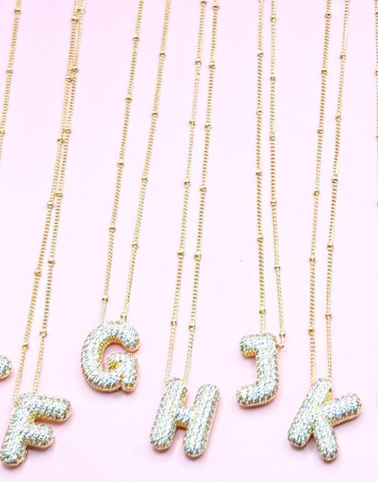 Bling Initial Necklace