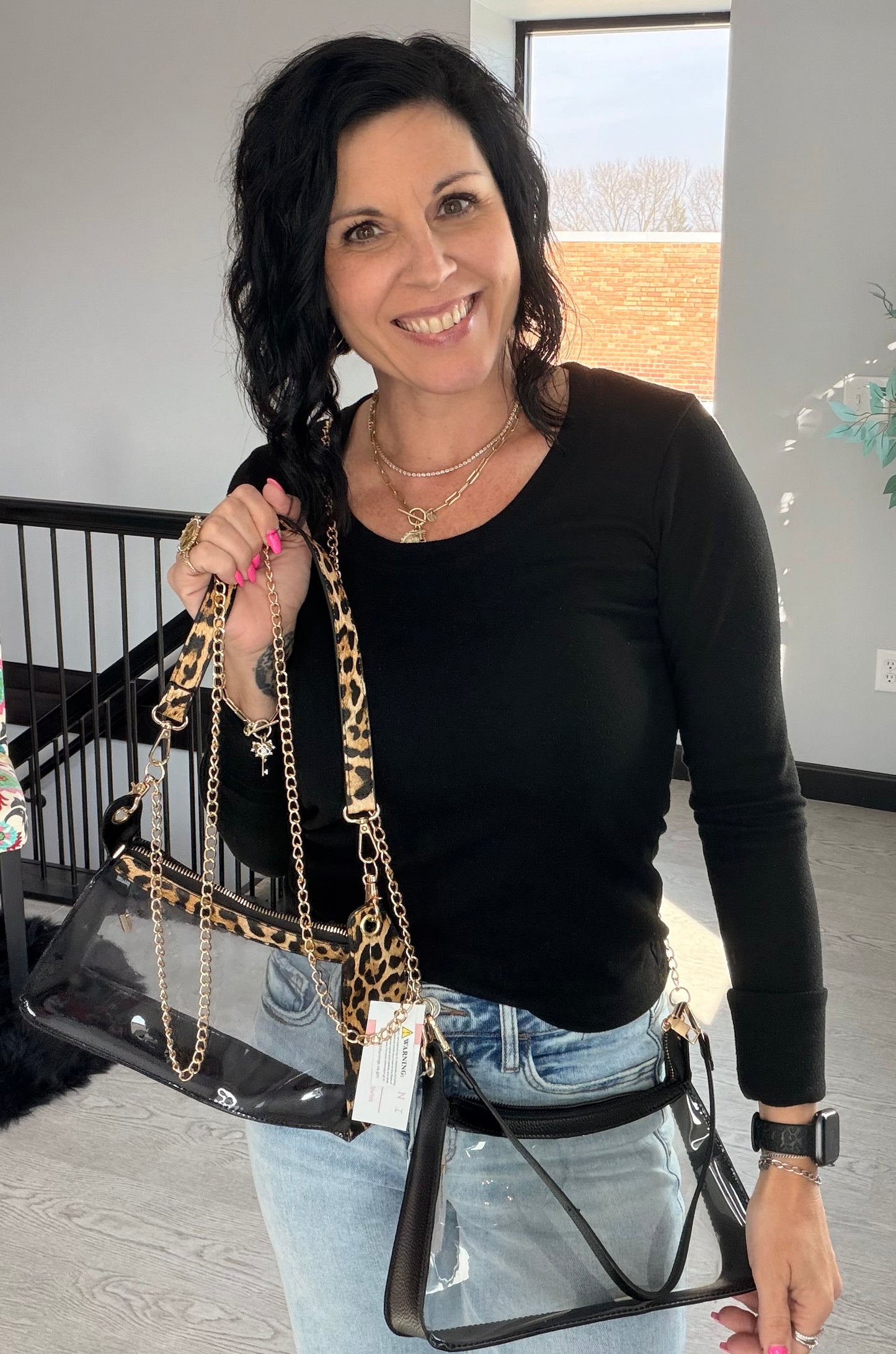 Marilyn Clear Satchel Bag