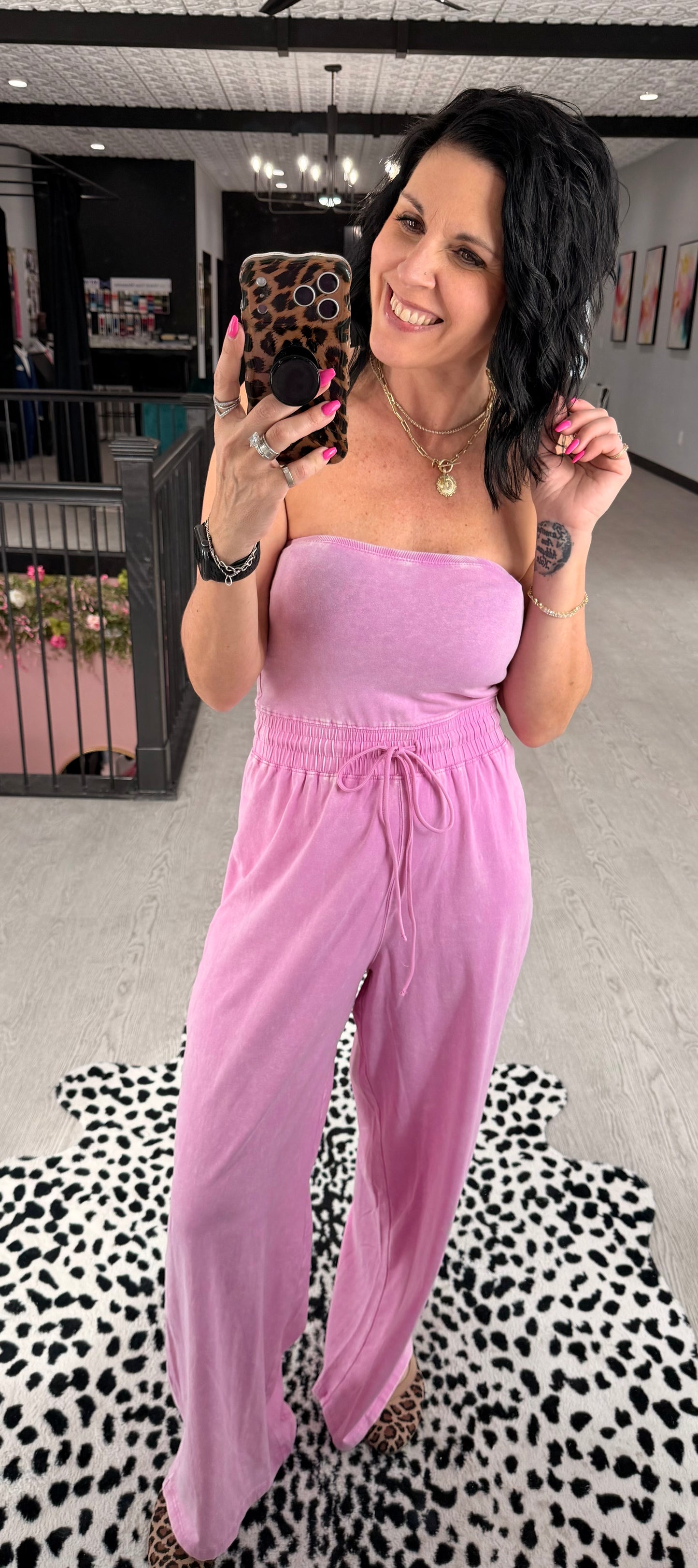 Acid Wash Jumpsuit