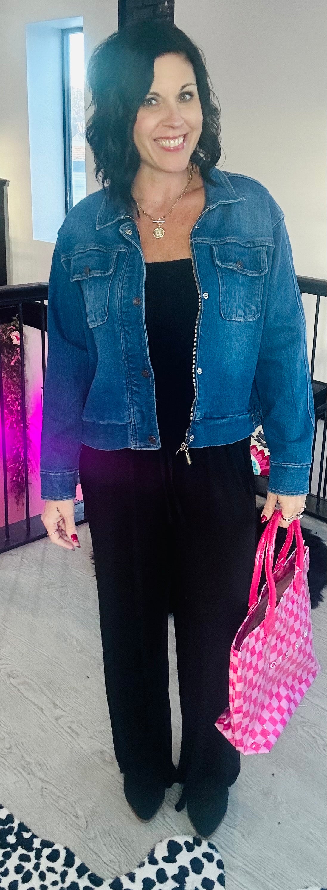 Smocked Strapless Jumpsuit