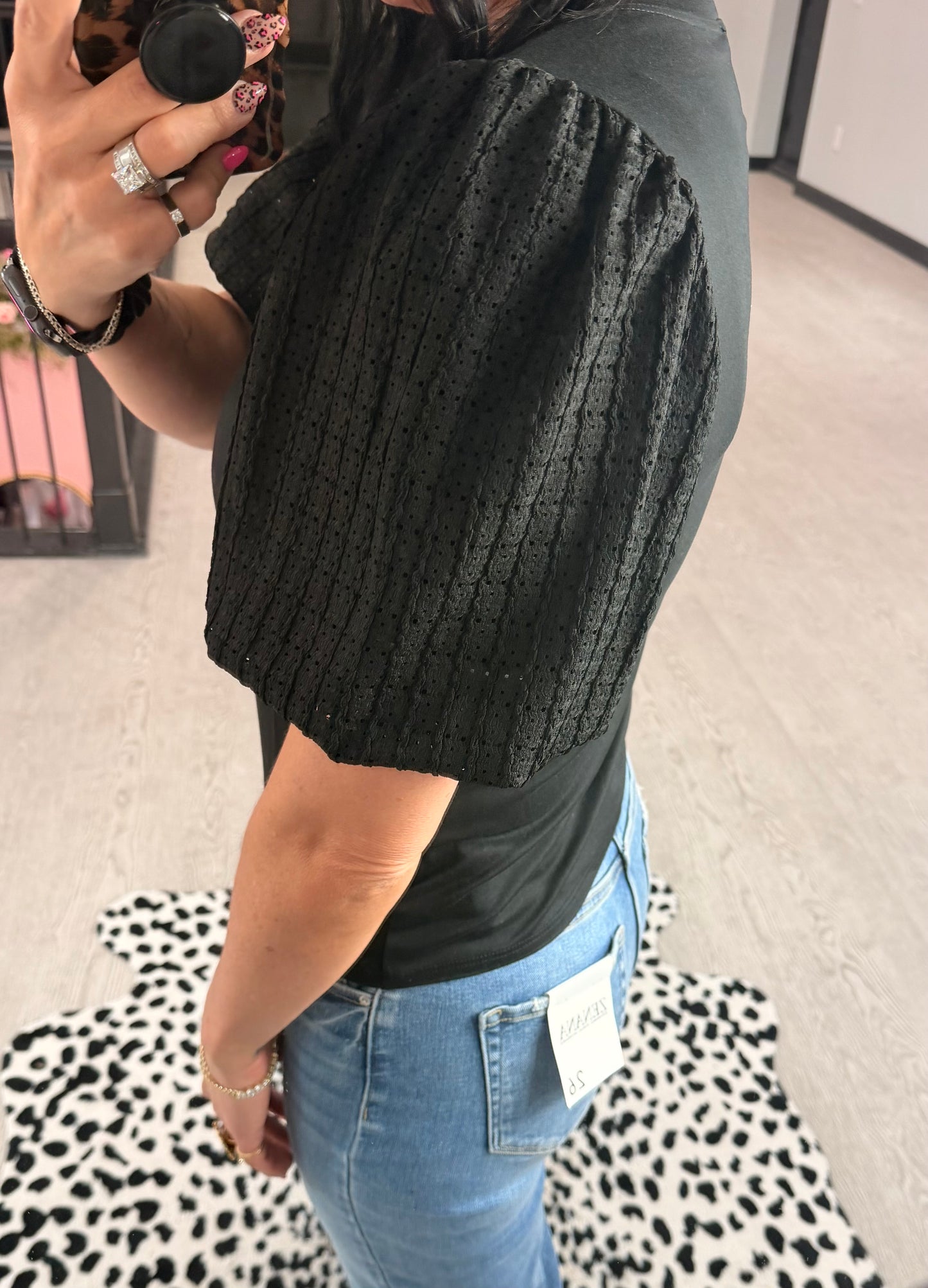 Flirty Sleeve Puff Top