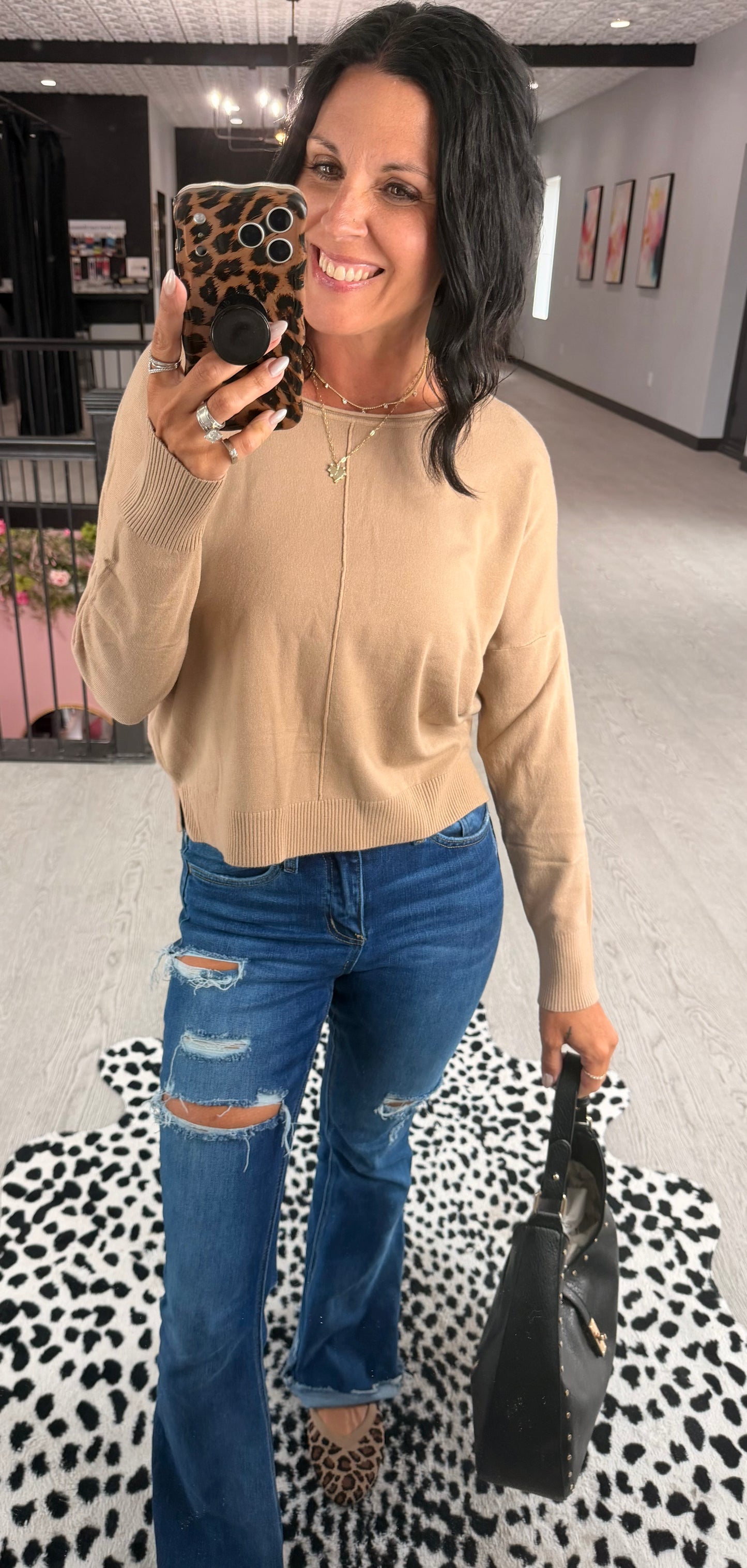 Front Seam Dreamer Sweater
