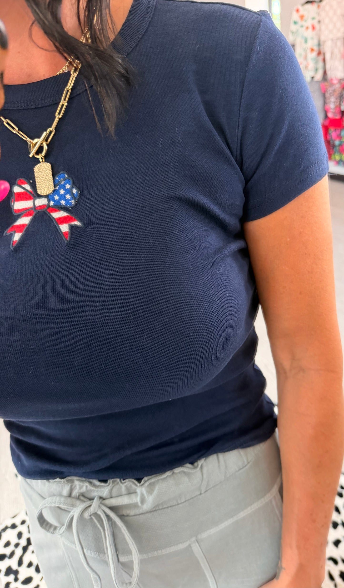 Baby Rib Bow Top